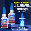 ALECPEA CA Glue Thin & Thick 100/1500 CPS, 2-in-1 Woodworking