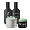 Skeda 남자 미백 주름개선 기초 4종세트(스킨+로션+수분크림+오버나이트슬리핑팩) Men's Whitening Wrinkle Improvement