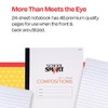 School Smart Stitched Cover Composition Book, No Margin, 8-1/2 x