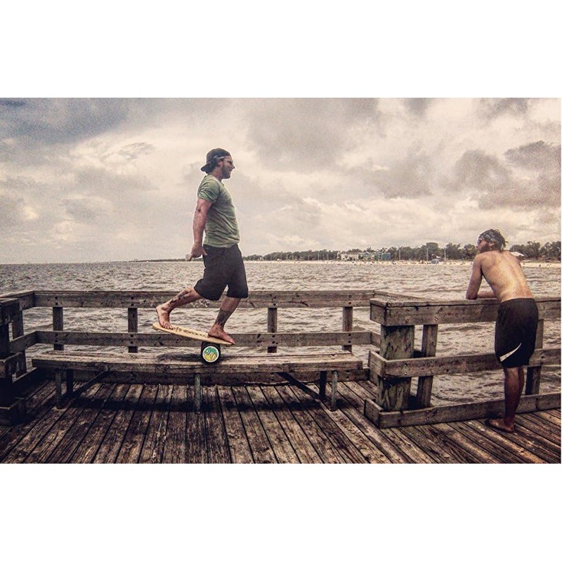 Indo Board Balance Board Roller, 16.5 cm Diameter, Black, Original