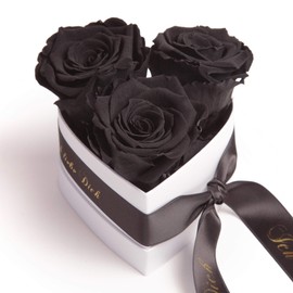 Rosemarie Schulz Heidelberg Infinity Rose Box in Heart Shape with Preserved Roses in Red Valentine's Day Gift