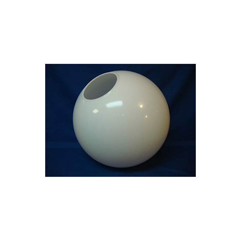 White Globe Acrylic 16" Flush 5-1/4" Opening