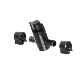 PEXLOCK 30879 Straight Stop Valve 1/2", Black