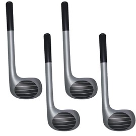 MEISH 4 Pieces Inflatable Golf Club Children Blow Up Toys Novelty Photo Booth Props Sporting Fancy Dress Accessories for Women Men