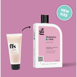FFS Beauty Natural Shave Cream 300ml Bundle | Moisturising Shea Butter and Coconut Oil - No Parabens & Cruelty Free
