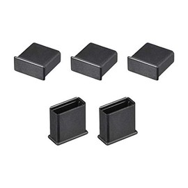 uxcell 5pcs USB Cap Port Cover Anti Dust Protector 13mmx5mm for USB 2.0 Black