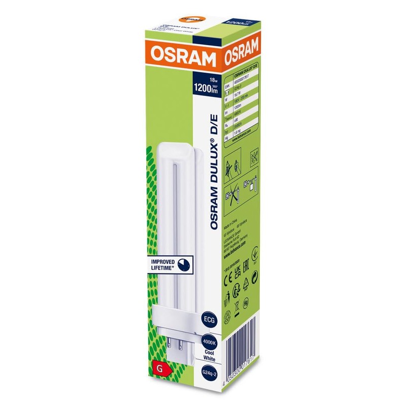 Osram G24Q-2 DULUX D/E18W/84 , Cool White, 18W