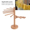 Collapsible Pasta Drying Rack 18 Bars Wooden Spaghetti Stand Dryer