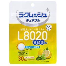 【Lemon Mint Flavor】La creche Oral Use Chewable Type L8020 Lactic Acid Bacteria Anytime Easy to Eat 30 Tablets