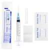 Ylemnf 3cc Syringe 3ml 23 Gauge 1 Inch 25mm with