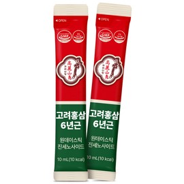 Goryeosancheong Goryeo Sancheong 6-Year-Old One-Day Red Ginseng Stick Ginsenoside Large Capacity 100p, 2 Packs, 1L / 고려산청 6년근 원데이 홍삼 스틱 진세노사이드 대용량 100p, 2개, 1L