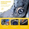 Upgraded 4pcs 2-Pins Car Door Speaker Wiring Harness Adapter Connector