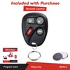 KeylessOption Keyless Entry Remote Control Car Key Fob Replacement for