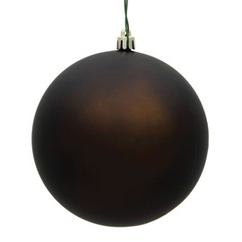 Vickerman 2.4" Chocolate Matte Ball Ornament. Includes 24 Ornaments per Pack.