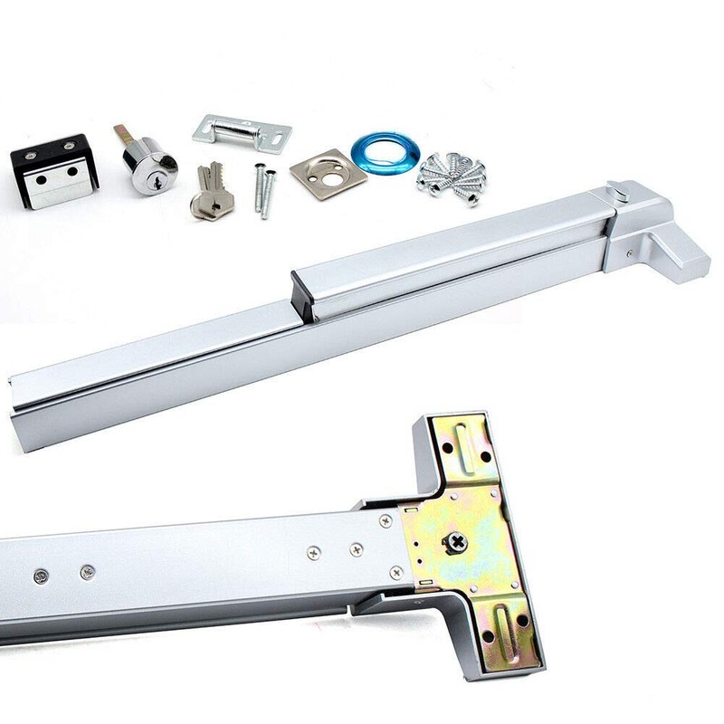 DONSU Door Push Bar Panic Outside Heavy Duty Commercial Rim