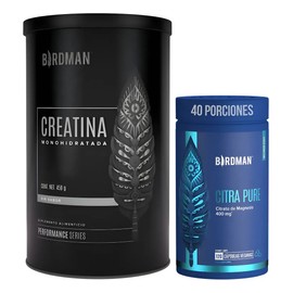 Birdman Creatina Vegana  Citrato De Magnesio 120 Cápsulas