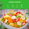 CANAPE KING Wooden Bamboo Skewers - 100Pcs Disposable Natural Bamboo