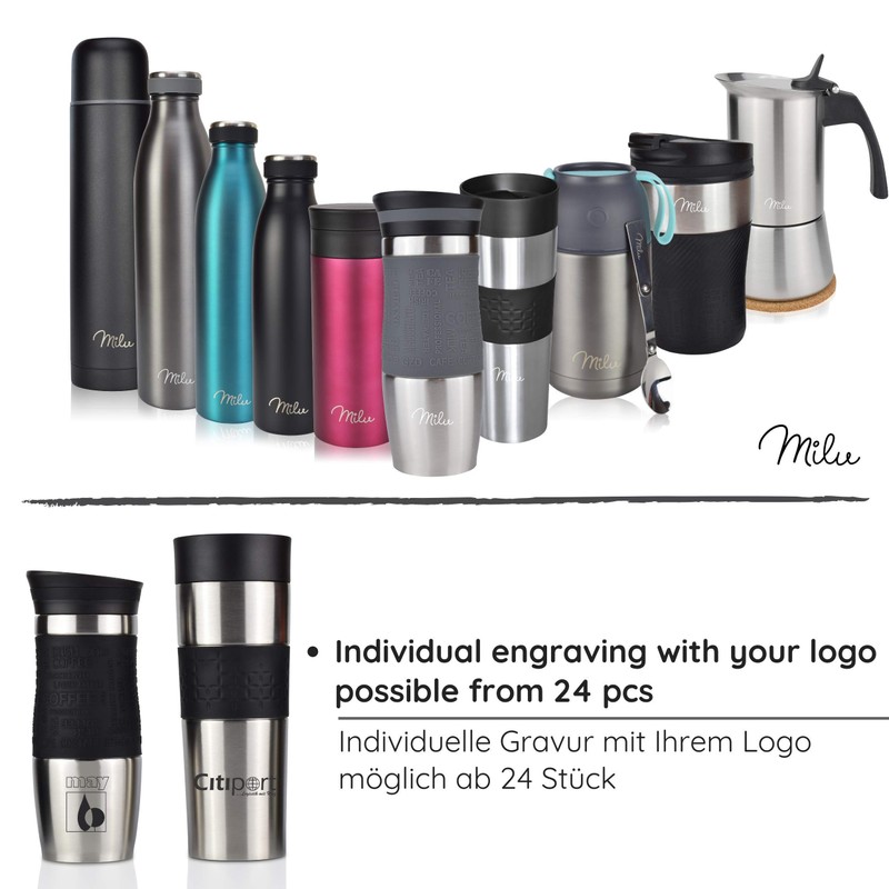 Milu Replacement Straw Lid for Drinking Bottle 350 ml, 500