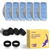 PEKTACO Cat Water Fountain Replacement Filters & Pre-Filter Sponges for