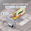 PULWTOP Vertical USB C Docking Station for MacBook Pro Air,
