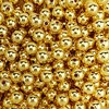 1.200 abalorio redondas de acrílico de oro de 6 mm