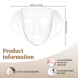 GNHG 3 Stück Silikon Maske Silikonpflaster Gegen Falten Silikon pads Gesicht Wiederverwendbar 3 Farben Langanhaltender Feuchtigkeitsversorgung Gesichtsmaske für Männer Frauen