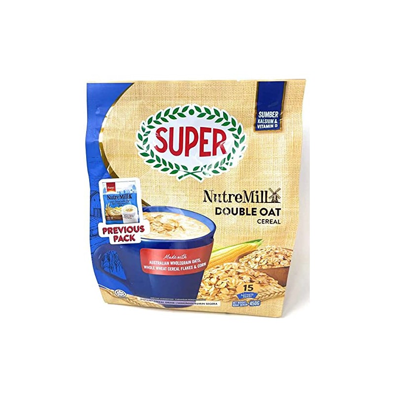 Supe Nutremill 4in1 Instant Original Cereal Wholegrain Oats, Flakes, Corn