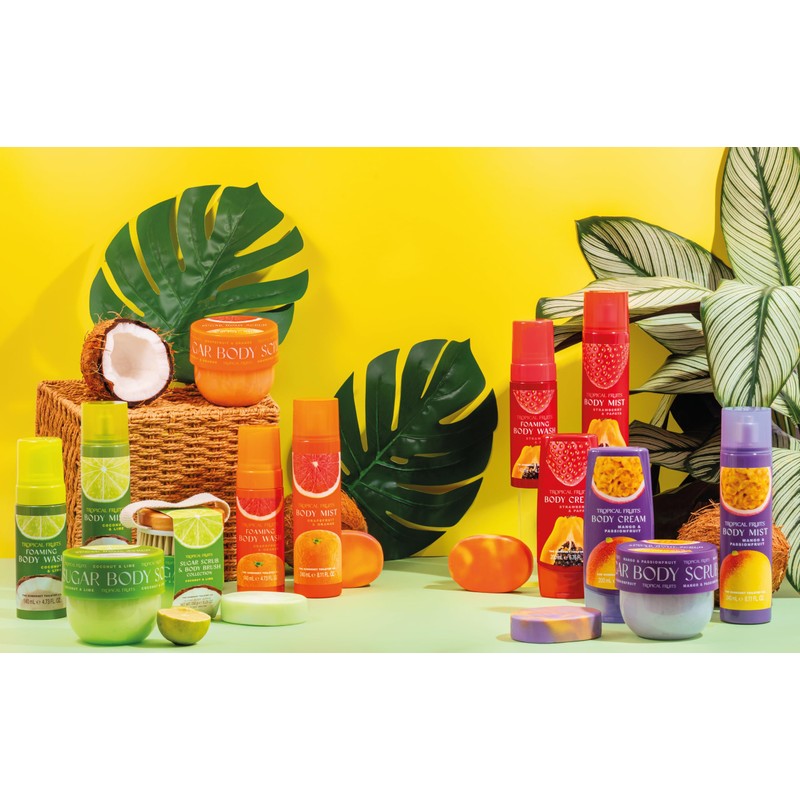 Tropical Fruits Strawberry and Papaya Body Cream 200 ml
