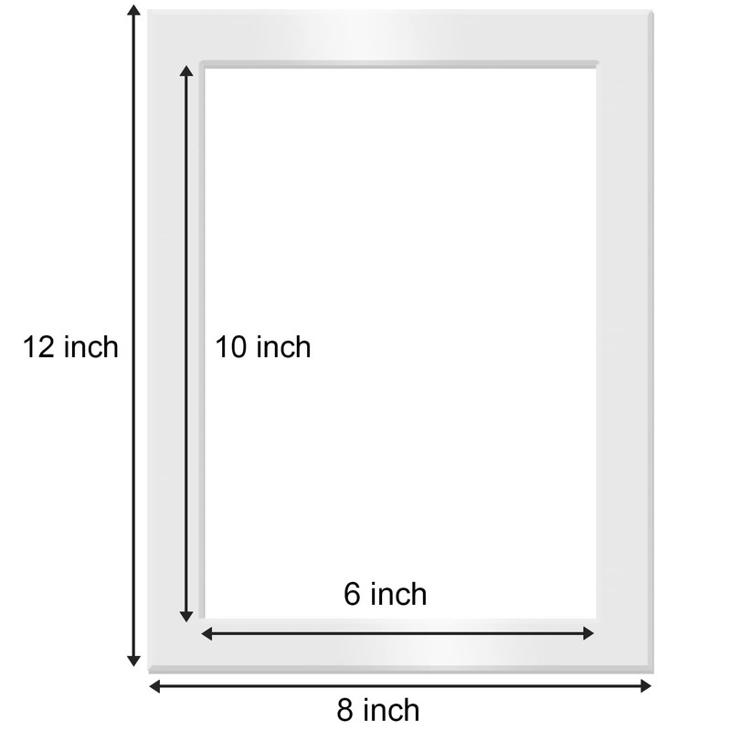 Fabian Clarke London® Pack of Ten 12x8 White Photo Picture