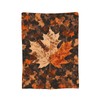 Maple Leaf Blanket Fall Autumn Throw Blanket Thanksgiving Orange Flannel