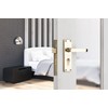 Designer Levers - Victorian Straight Lever Door Handles - Polished