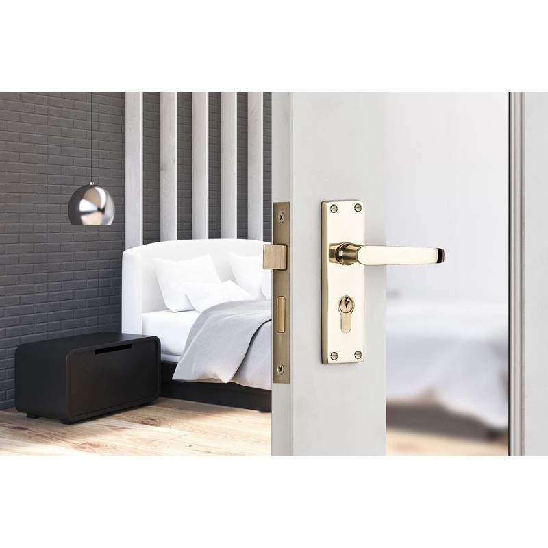 Designer Levers - Victorian Straight Lever Door Handles - Polished