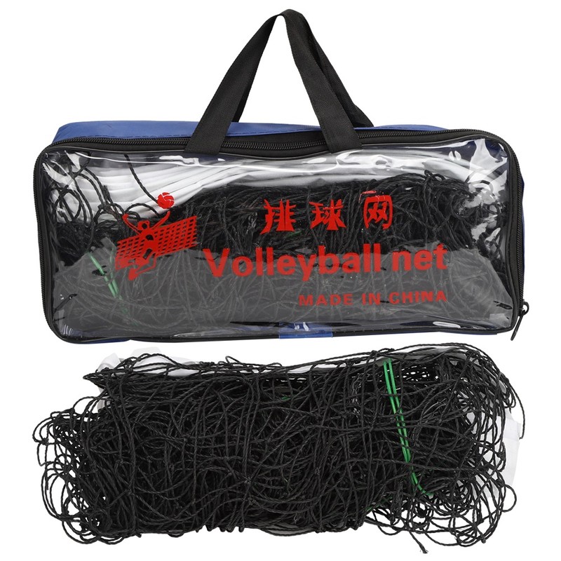 Standard Beach Volleyball Net Professional Covered Edge Steel Wire Rope