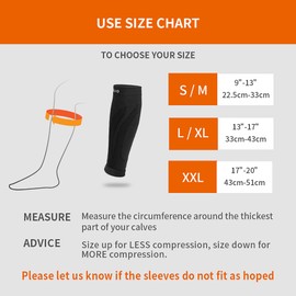 Cambivo 2 Pairs of Calf Bandages, Calf Compression Socks for Men and Women, Calf Sleeves, Leg Warmers, Compression Socks without Foot for Sports, Football, blue, s-m