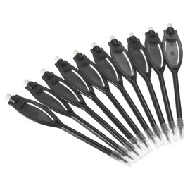 PATIKIL Golf Scoring Pencils with Eraser, 20 Pack Rectangle Clip Plastic 2H Marker Pens for Sport Games Meeting, Black