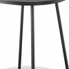 Homeroots 25" Gray Stainless Steel Round End Table