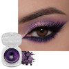 Glitter Eyeshadow Purple Shimmer Black Cream Eye Shadow, Soft Smooth