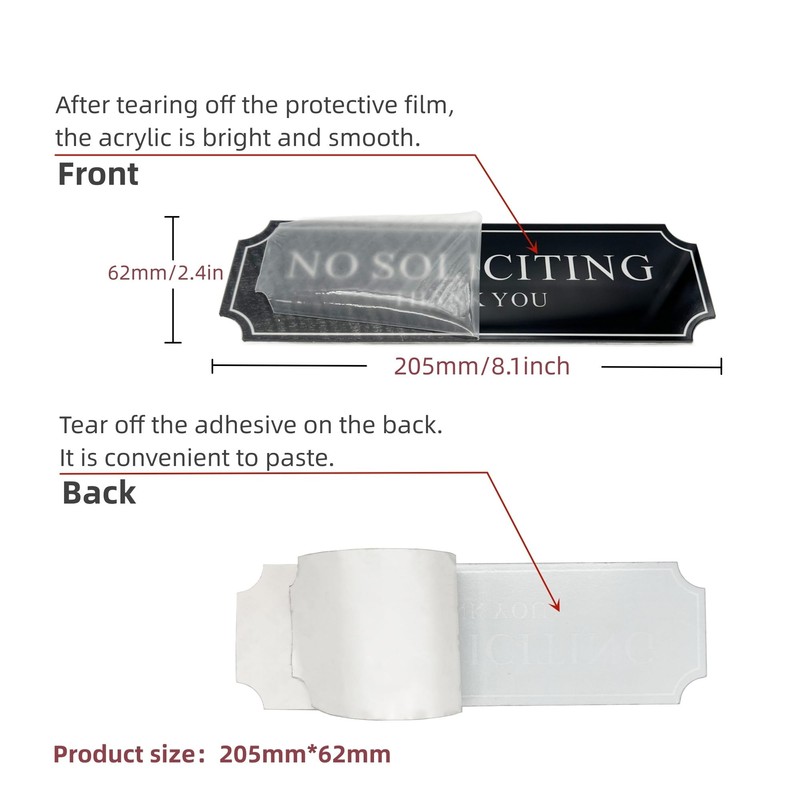 NanTun No Soliciting Sign: Keep Unwanted Visitors Away with Our