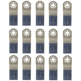 15 x SabreCut PR35F_15 Fine Tooth Blades Compatible with Bosch Fein (Non-StarLock) Makita Milwaukee AEG Batavia Einhell Ergotools Hitachi Parkside Ryobi Worx Workzone Multitool Multi Tool Accessories