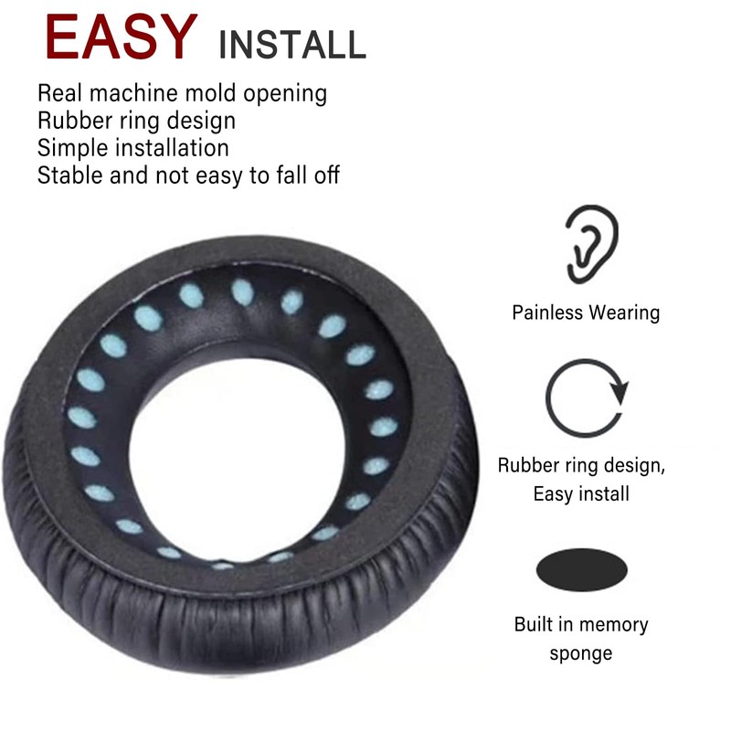 QC35 Ear Pads Cushions Replacement Compatible with Bose QuietComfort 35
