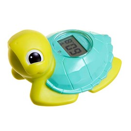 Dreambaby Termómetro de Tortuga, Digital, Ideal para el Baño y Habitación del bebé, Termómetro y Juguete 2en1, Seguro y Preciso