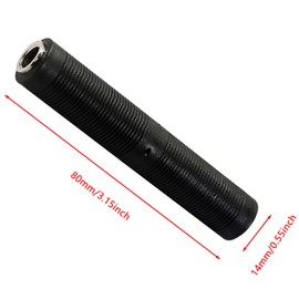 JJHXSM 3PCS 1/4 Inch TRS Stereo Female to Female Guitar Cable Audio Adapter Black Adaptor Coupler PVC Die Cast Conversion Connectors Suitable for Loudspeaker