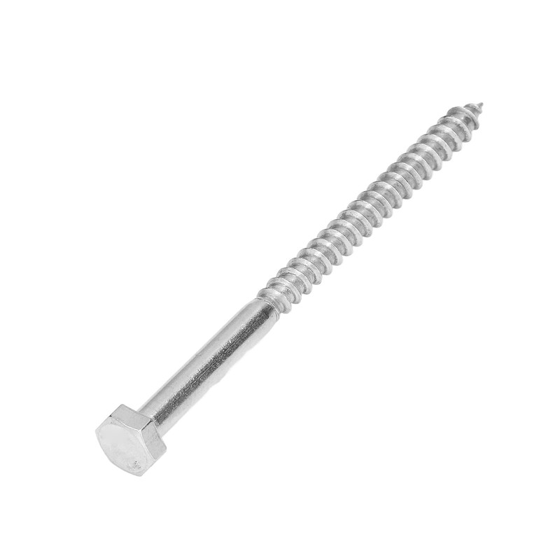 304 Stainless Steel Half Thread Bolt Wood Hex Lag Screws