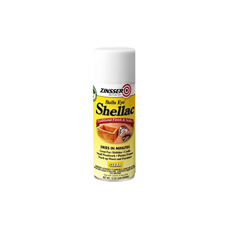 Zinsser 408 Bulls Eye Shellac Traditional Finish & Sealer Spray,