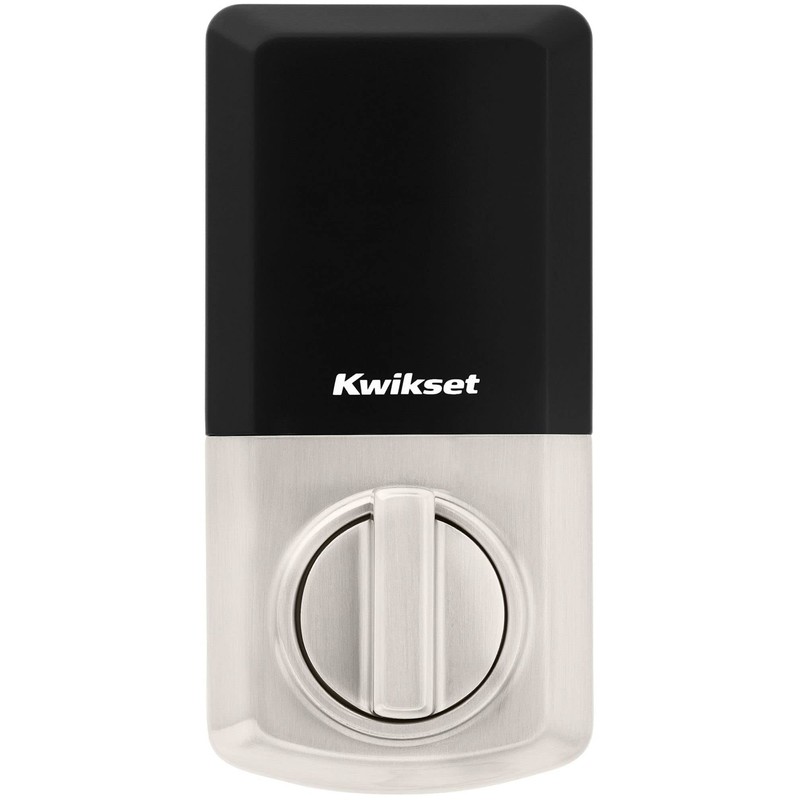 Kwikset 9270CNT-15S Contemporary SmartCode Touchpad Electronic Deadbolt SmartKey Satin Nickel