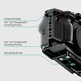 Tilta A9 III Cage, Full Camera Cage Compatible with A1 II/A9 III with Cable Clamp - Black TA-T66-FCC-B