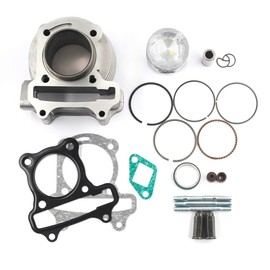 Trkimal Performance Upgrade Big Bore Cylinder Kit GY6 80cc 47mm for GY6 49cc 50cc 139QMB ATV Scooter Moped Go Kart
