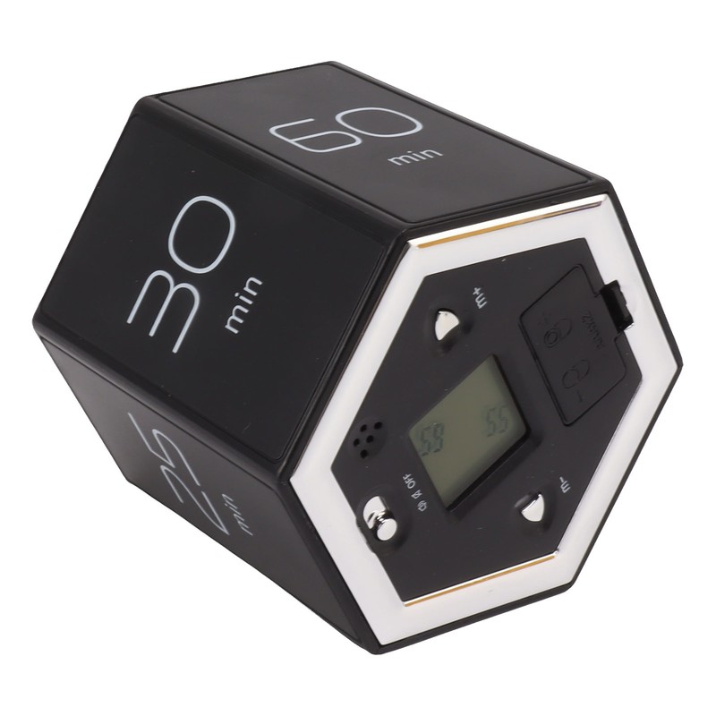 Hex Flip Timer with Mute Alarm Function Magnetic Time Management