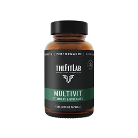 Multivit - Vitaminas y Minerales - Suplemento Alimenticio - Frasco de Vidrio con 60 Cápsulas - Suministro para dos meses