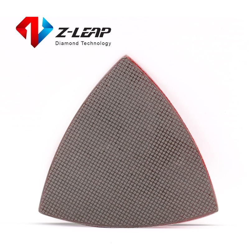 Z-LEAP Diamond Triangular Sandpaper Sheet Discs Sanding Pads for for